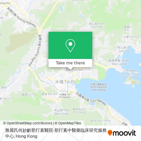 雅麗氏何妙齡那打素醫院-那打素中醫藥臨床研究服務中心 map