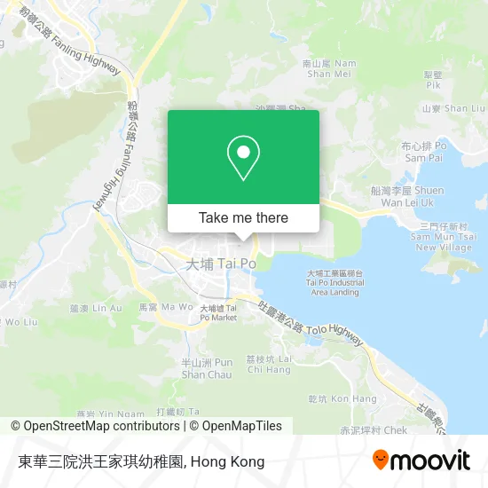 東華三院洪王家琪幼稚園地圖