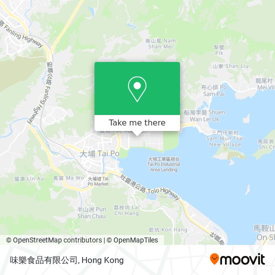 味樂食品有限公司 map