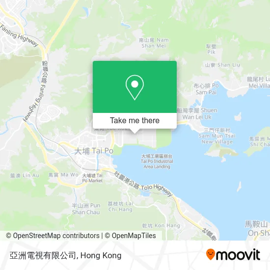 亞洲電視有限公司 map