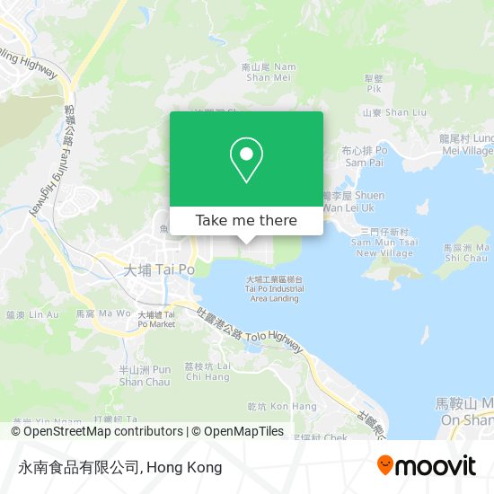 永南食品有限公司地圖