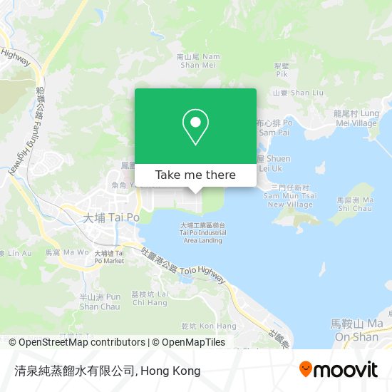 清泉純蒸餾水有限公司 map