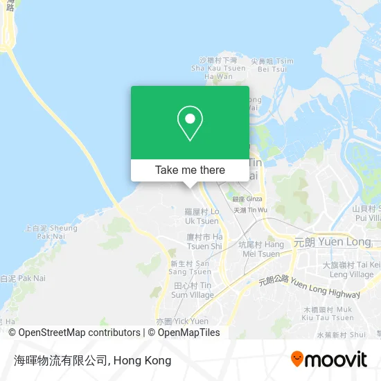 海暉物流有限公司 map
