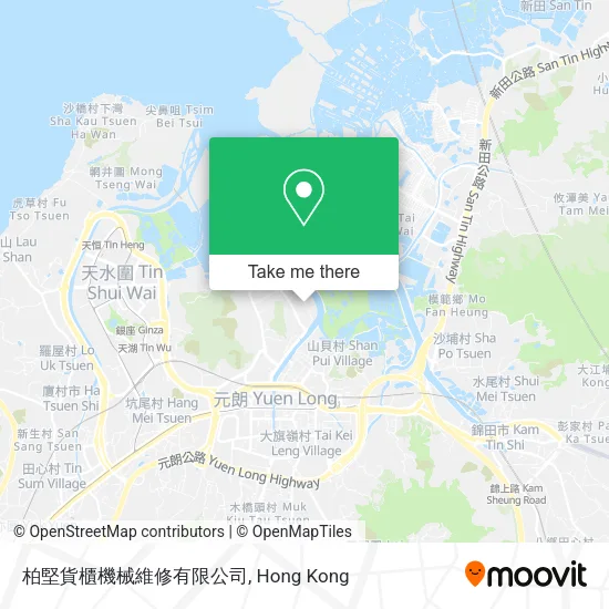 柏堅貨櫃機械維修有限公司地圖