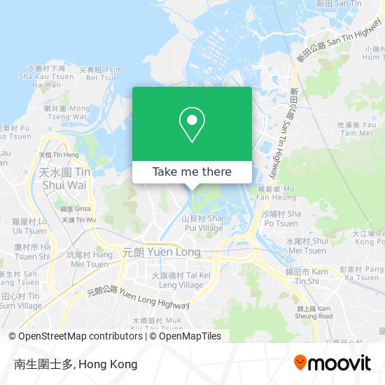 南生圍士多 map