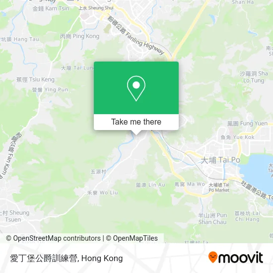 愛丁堡公爵訓練營地圖