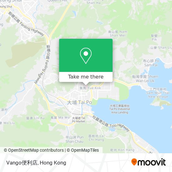 Vango便利店 map