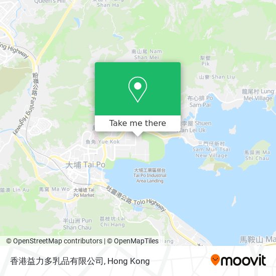 香港益力多乳品有限公司 map