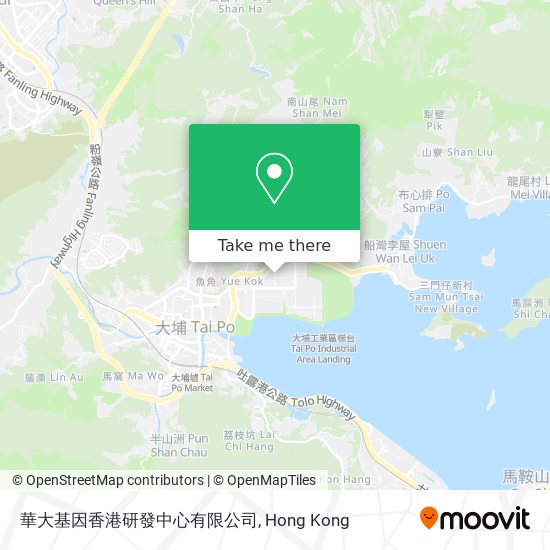 華大基因香港研發中心有限公司 map