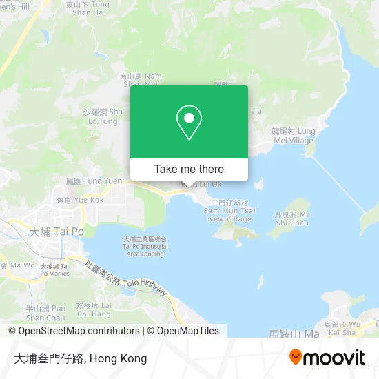 大埔叁門仔路地圖