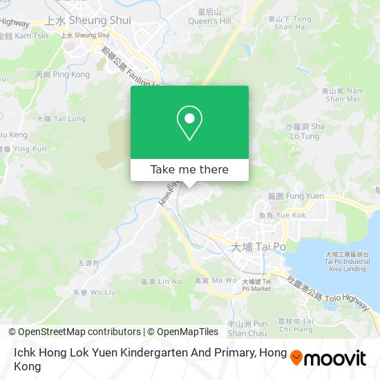 Ichk Hong Lok Yuen Kindergarten And Primary map