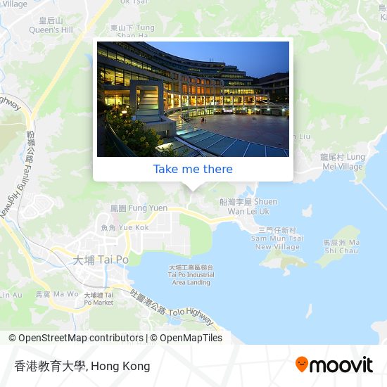 香港教育大學 map