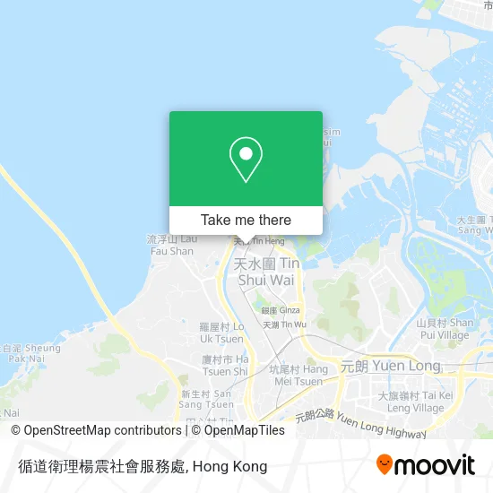 循道衛理楊震社會服務處地圖