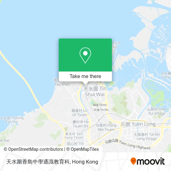 天水圍香島中學通識教育科 map