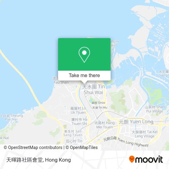 天暉路社區會堂地圖