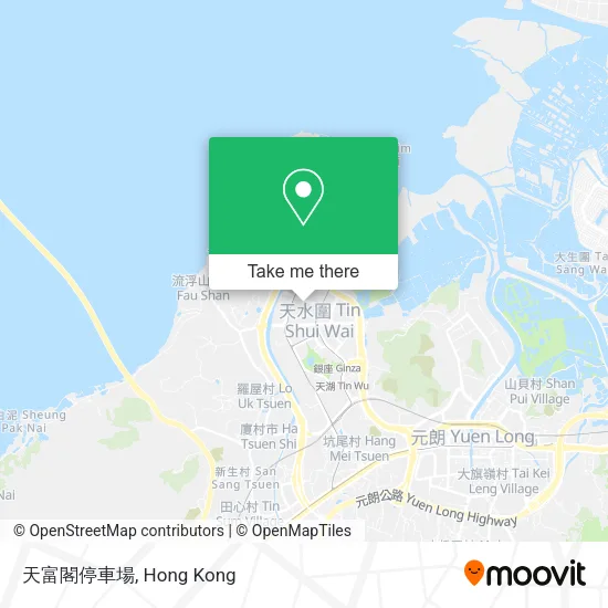 天富閣停車場 map