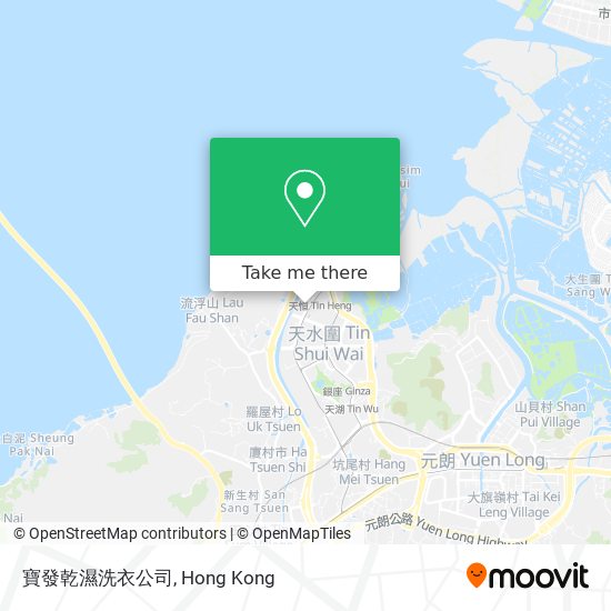 寶發乾濕洗衣公司 map