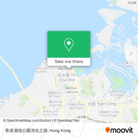 香港濕地公園演化之路 map