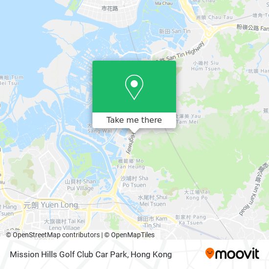 Mission Hills Golf Club Car Park map