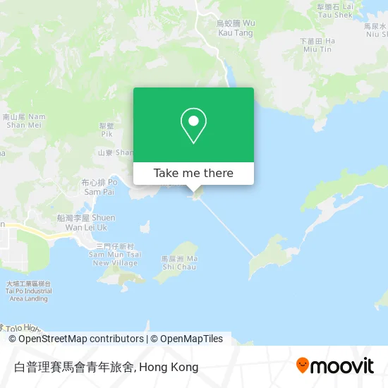 白普理賽馬會青年旅舍地圖