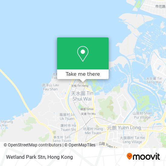 Wetland Park Stn map