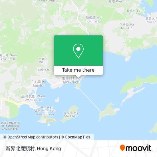 新界北鹿頸村 map