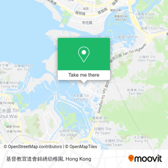 基督教宣道會錦綉幼稚園地圖