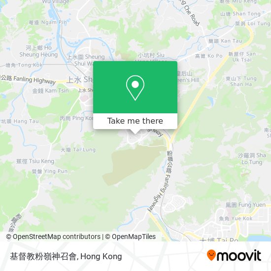 基督教粉嶺神召會地圖