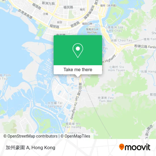 加州豪園 A map