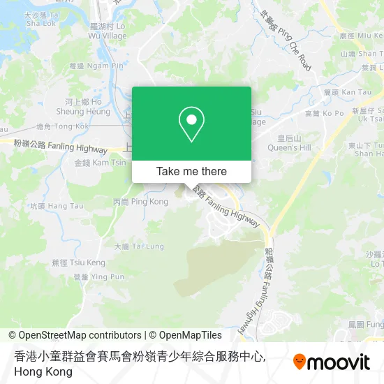 香港小童群益會賽馬會粉嶺青少年綜合服務中心地圖