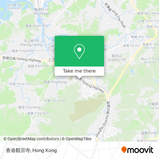 香港觀宗寺 map