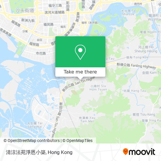 清涼法苑淨恩小築地圖
