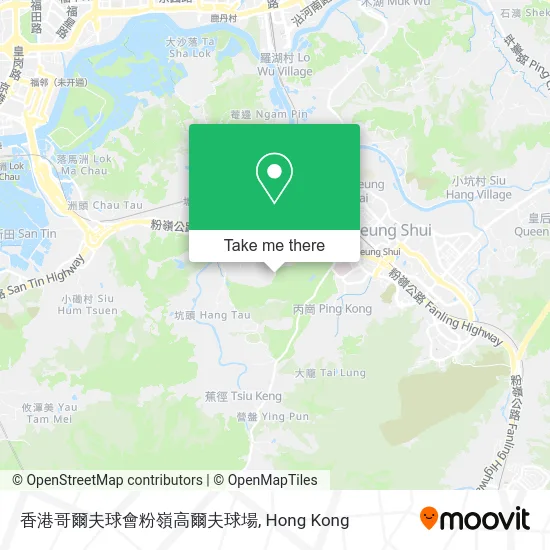 香港哥爾夫球會粉嶺高爾夫球場 map
