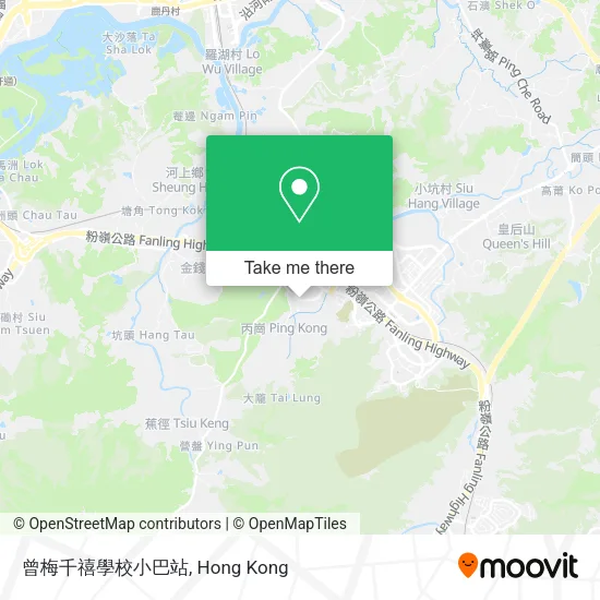 曾梅千禧學校小巴站 map