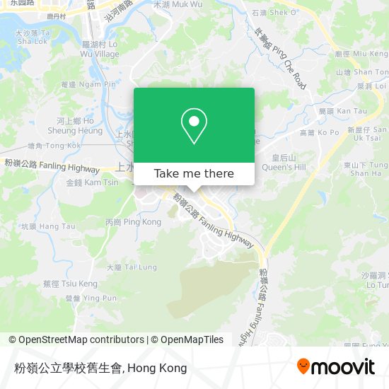 粉嶺公立學校舊生會地圖