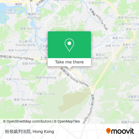 粉嶺裁判法院 map
