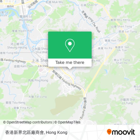 香港新界北區廠商會 map
