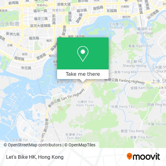 Let's Bike HK map