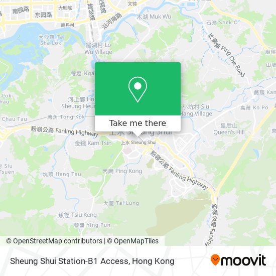 Sheung Shui Station-B1 Access map