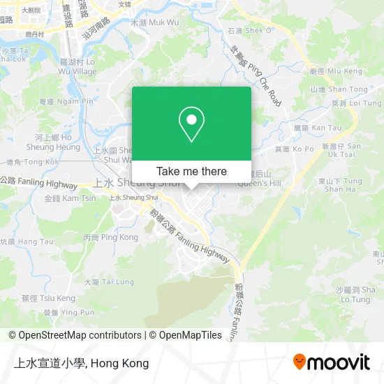 上水宣道小學 map
