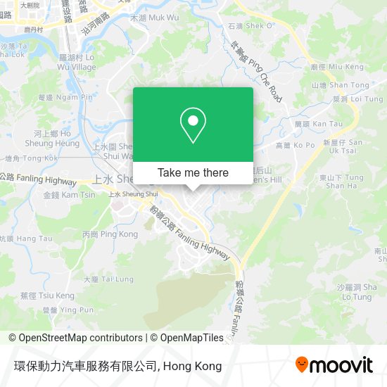 環保動力汽車服務有限公司地圖