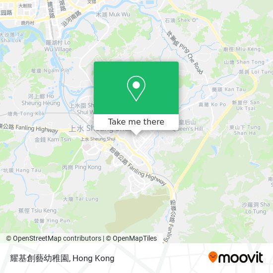 耀基創藝幼稚園地圖