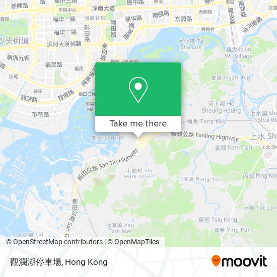 觀瀾湖停車場 map