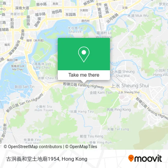 古洞義和堂土地廟1954地圖