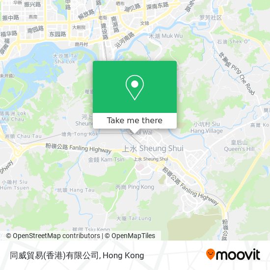 同威貿易(香港)有限公司 map