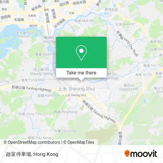 啟富停車場地圖