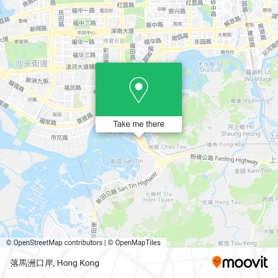 落馬洲口岸 map