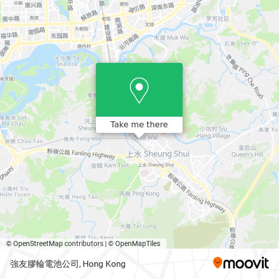強友膠輪電池公司地圖