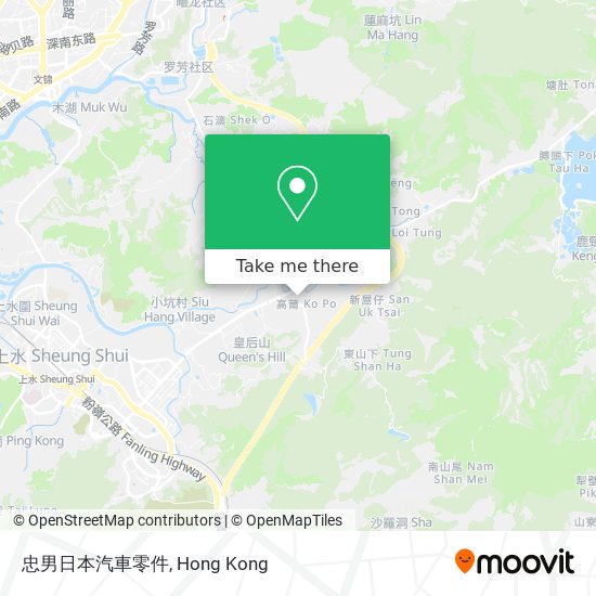 忠男日本汽車零件 map