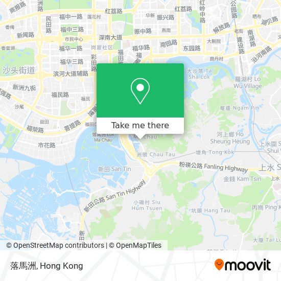 落馬洲 map